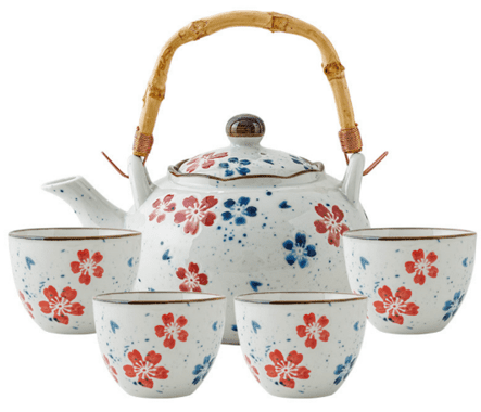 cherry blossom teaset